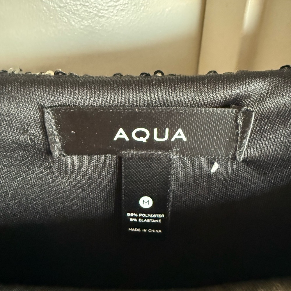 Aqua Sparkling Black Long Sleeve Dress - Picture 3 of 5